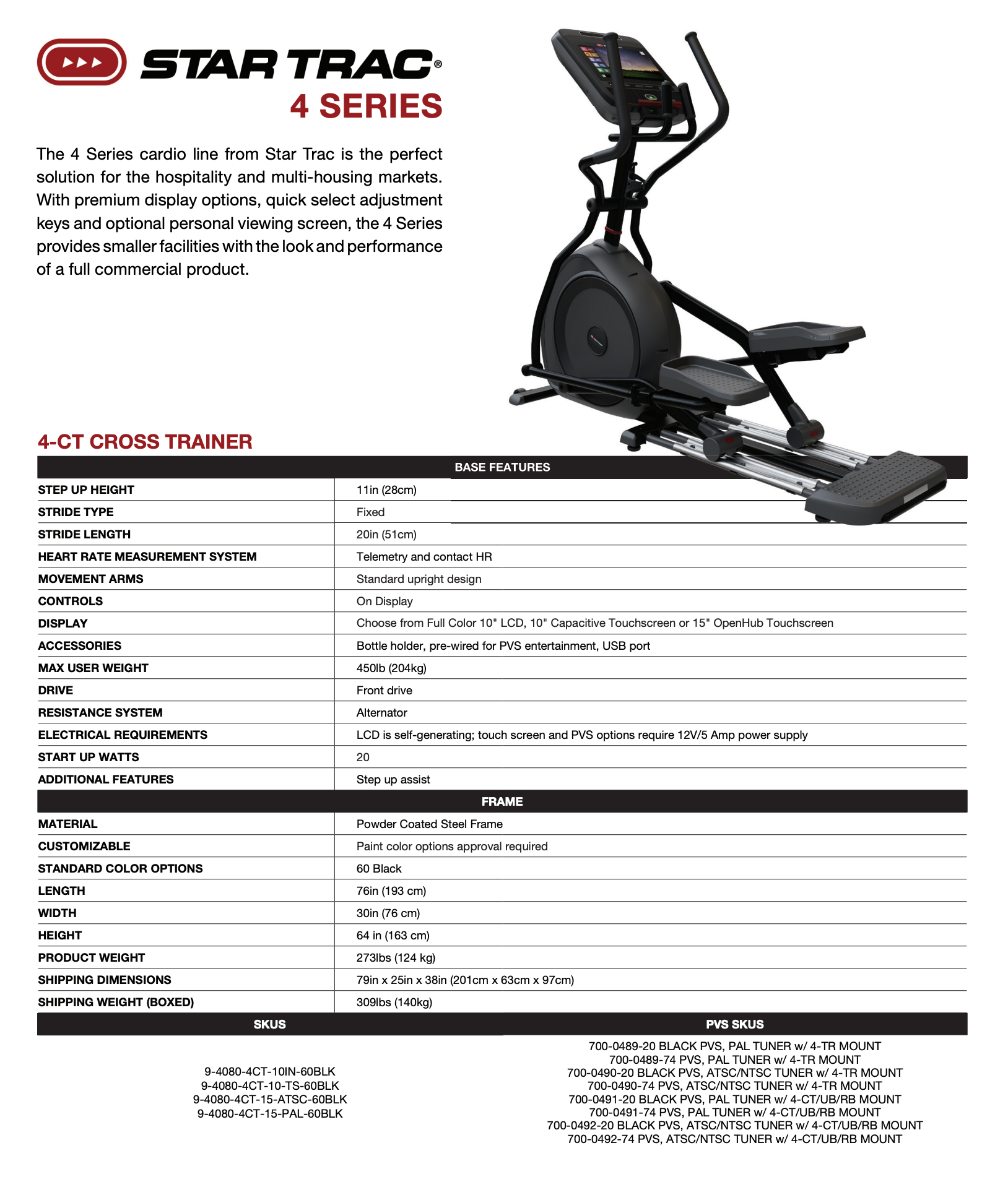 4CT Cross Trainer (LCD Disply)