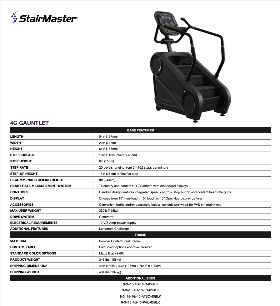 4G Stepmill (LCD)